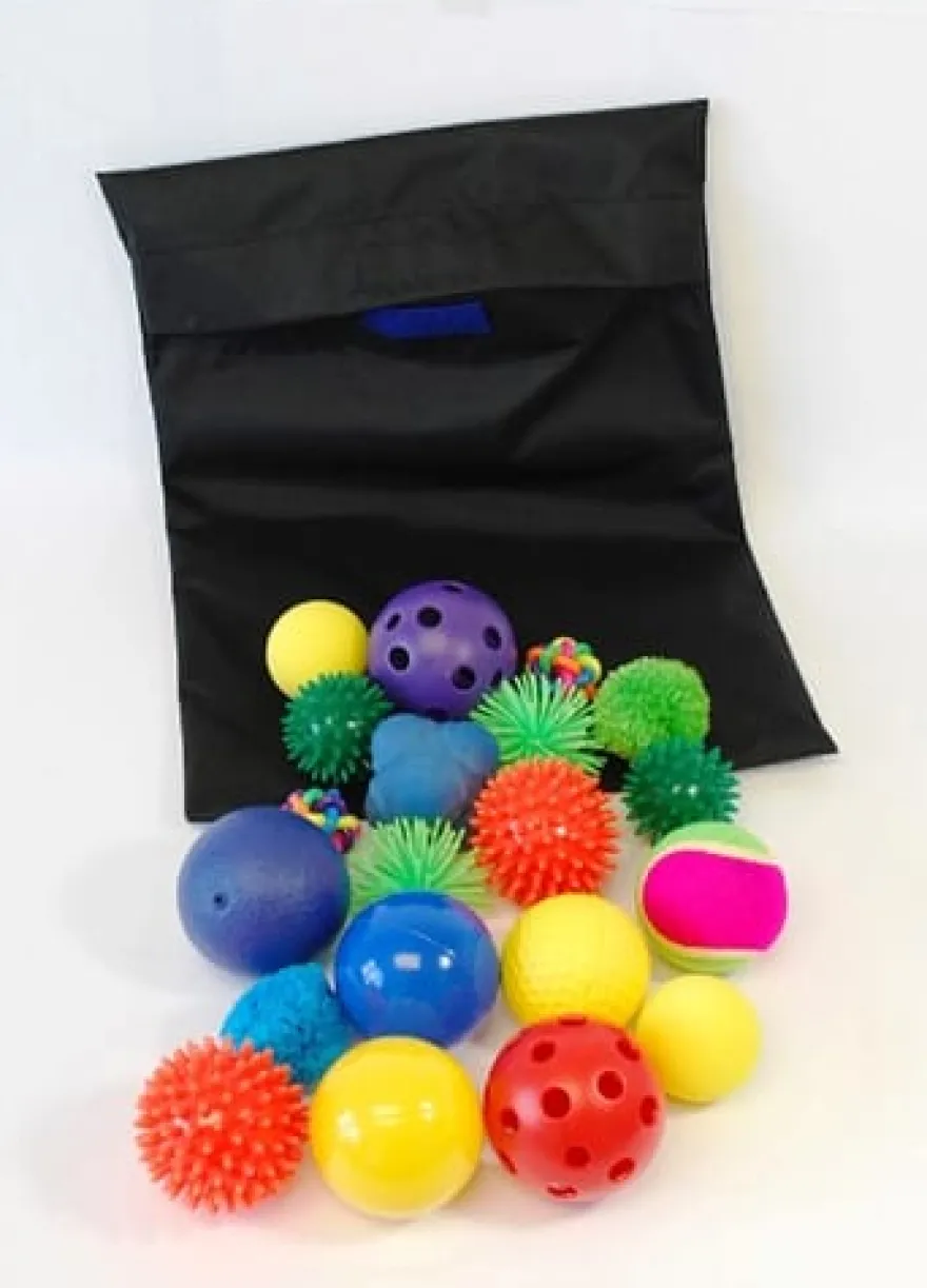Sensoriska bollar - Set med 20 st.