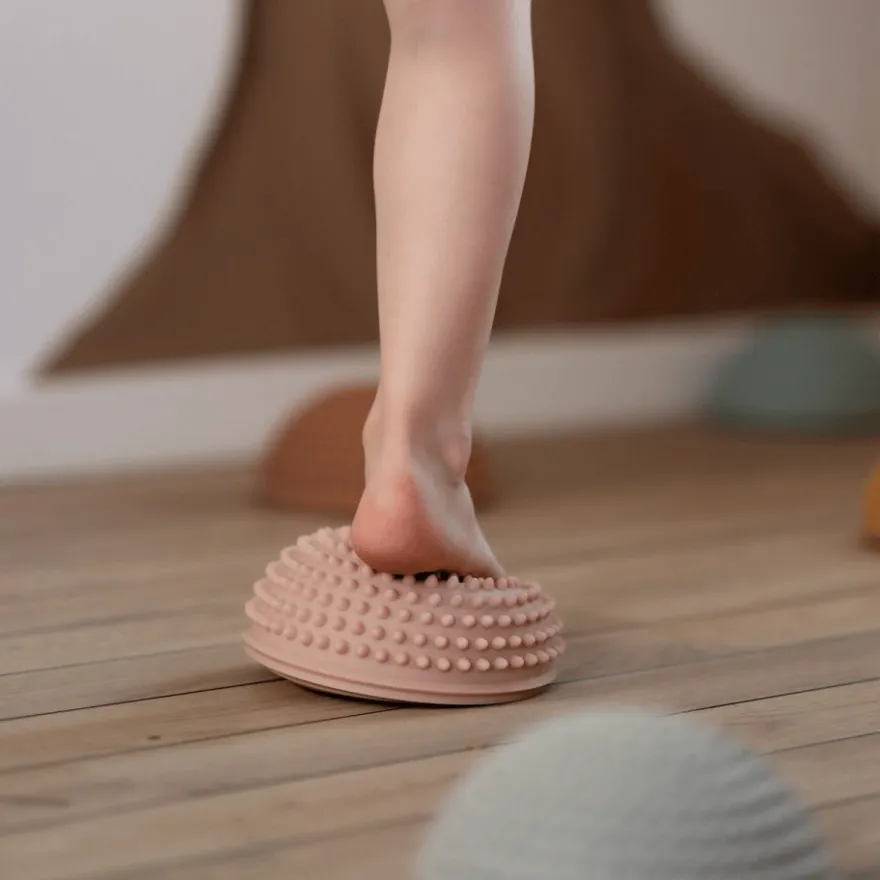 Sensoriska stenar Ø16 cm – Soluppgång, 4 st.