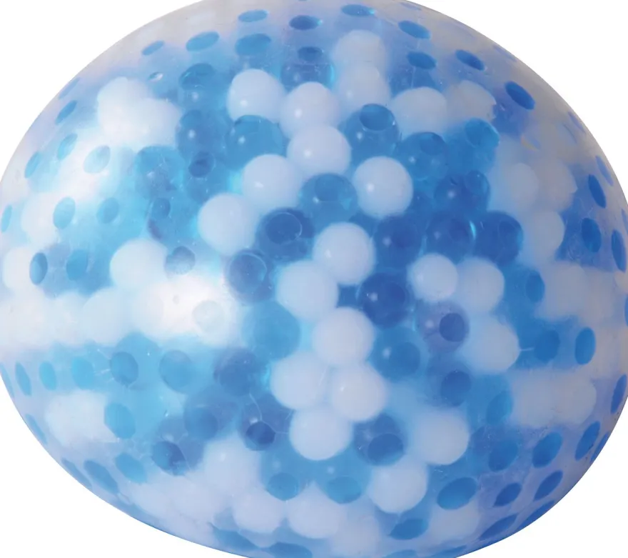 Sensorisk boll med kyleffekt Ø 10 cm - Blå/vit