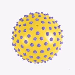 Sensorisk boll, uppblåsbar - Gul/lila, Ø18 cm
