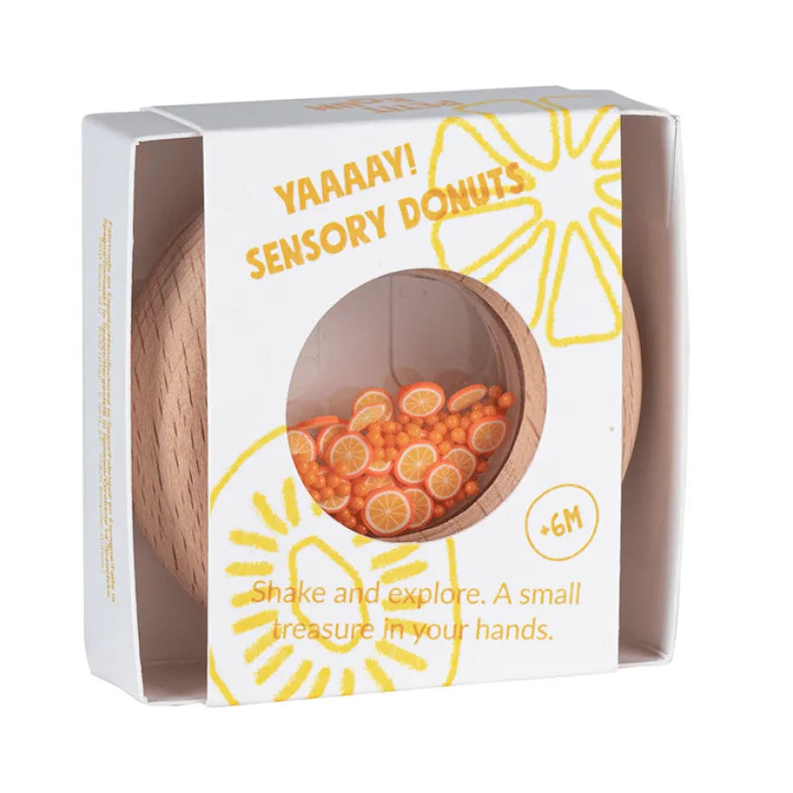 Sensorisk donut Ø7 cm - Apelsiner