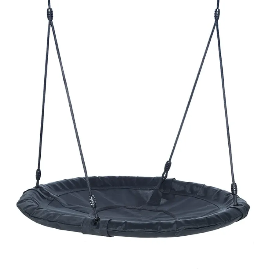 Sensorisk gunga Ø100 cm - Svart (svart rep)