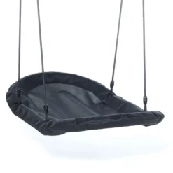 Sensorisk gunga 120 x 70 cm - Svart (svart rep)