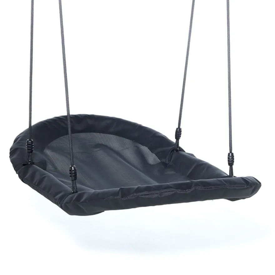 Sensorisk gunga 120 x 70 cm - Svart (svart rep)