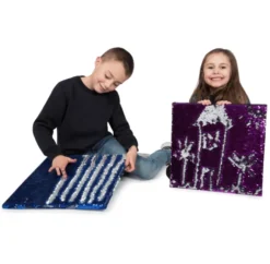Sensorisk panel med paljetter - Lila/Silver