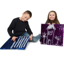 Sensorisk panel med paljetter - Blå/Grön