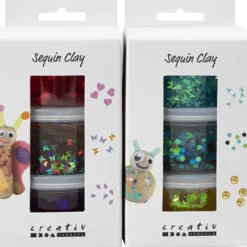 Sequin Clay 6 x 60 g – basfärger