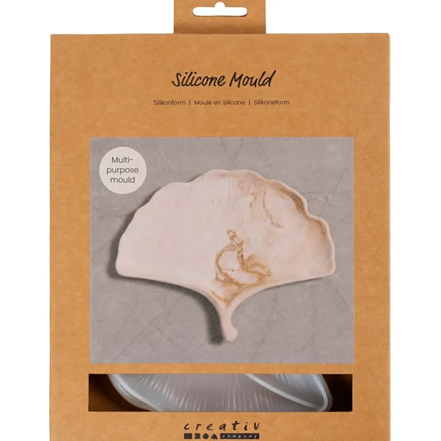 Silikonform – Ginkgoblad, 1 st.