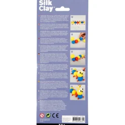 Silk Clay 3 x 14 g. - Blå, röd & gul