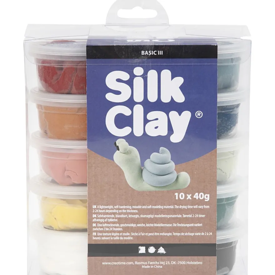 Silk Clay 10 x 40 g. - Natur