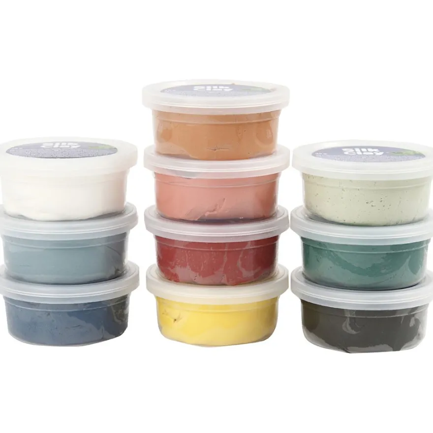 Silk Clay 10 x 40 g. - Natur