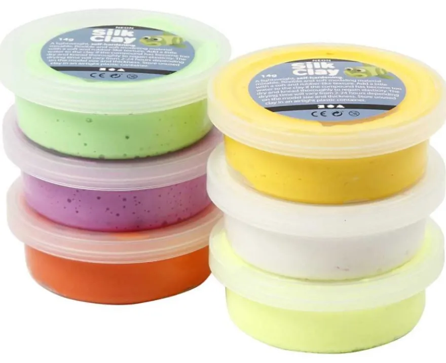 Silk Clay 6 x 14 g - Påskfärger