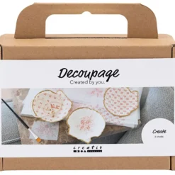 Skapa decoupage på musselskal, 3 st.