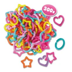 Skapa länksmycken av plast, multifärger, 300 st.