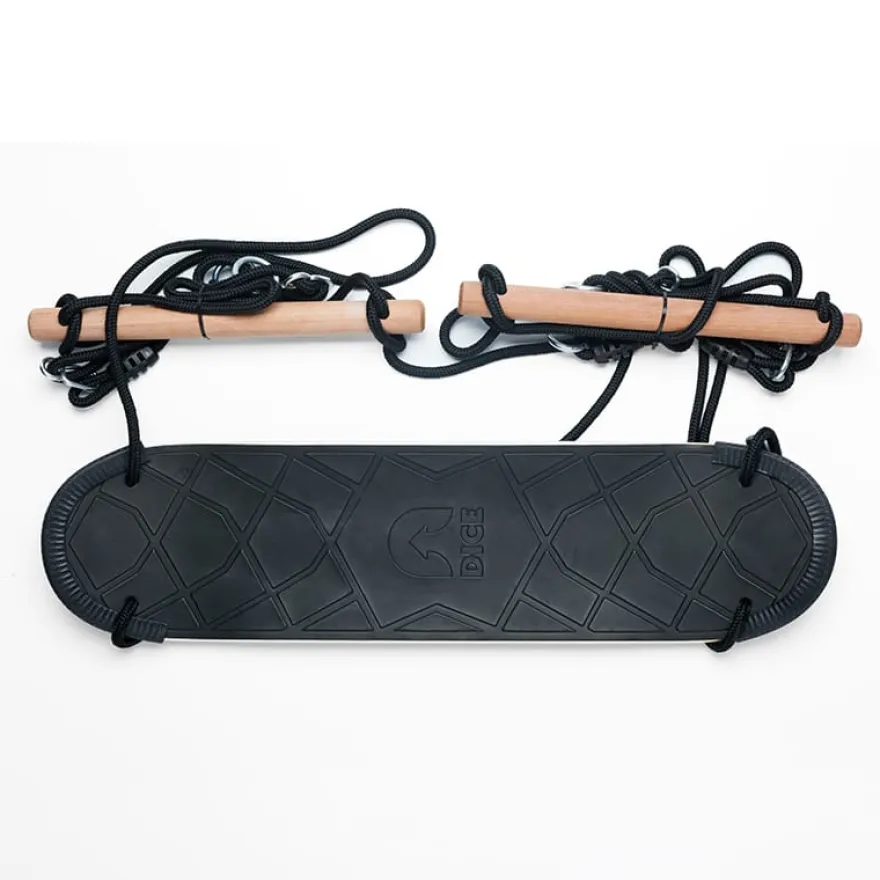 Skateboardgunga 81 x 20 cm (svart rep)