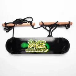 Skateboardgunga 81 x 20 cm (svart rep)