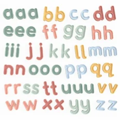Små bokstäver av silikon a-z, 57 st.