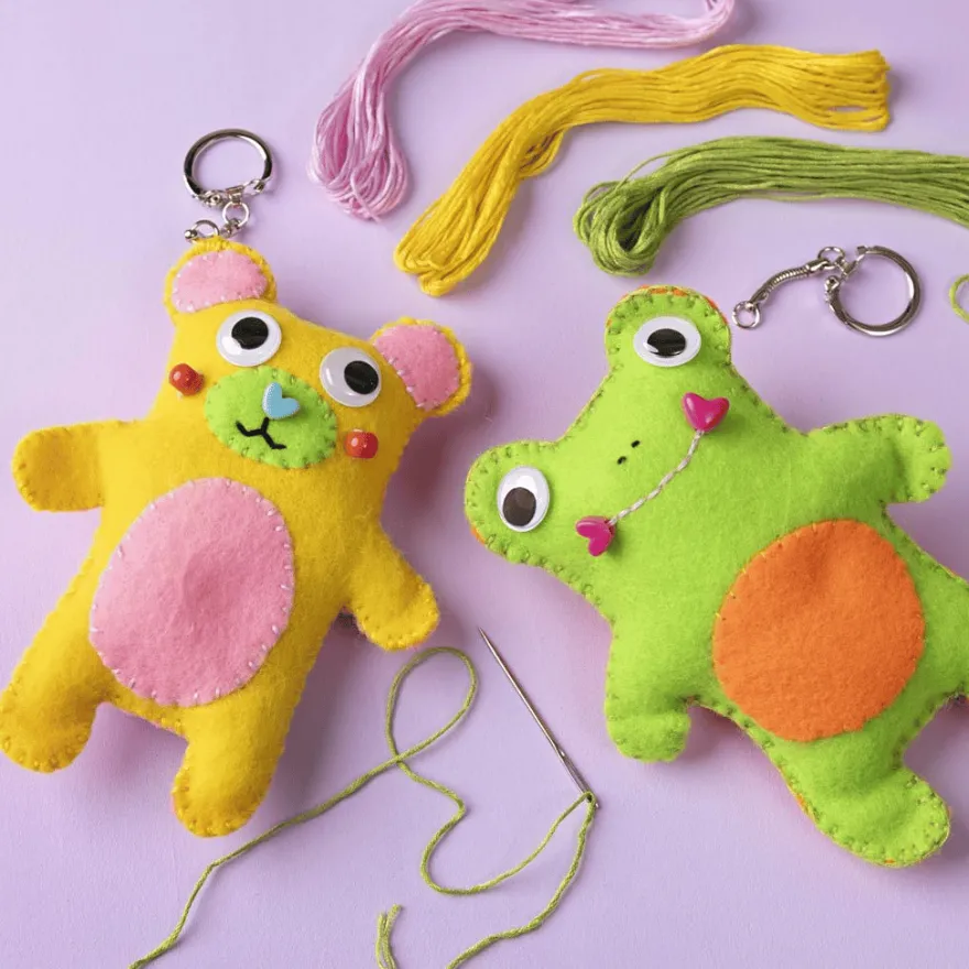 Sömnad för nybörjare – nalle-nyckelringar