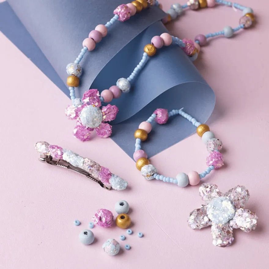 Smyckespaket mini - Glitter clay