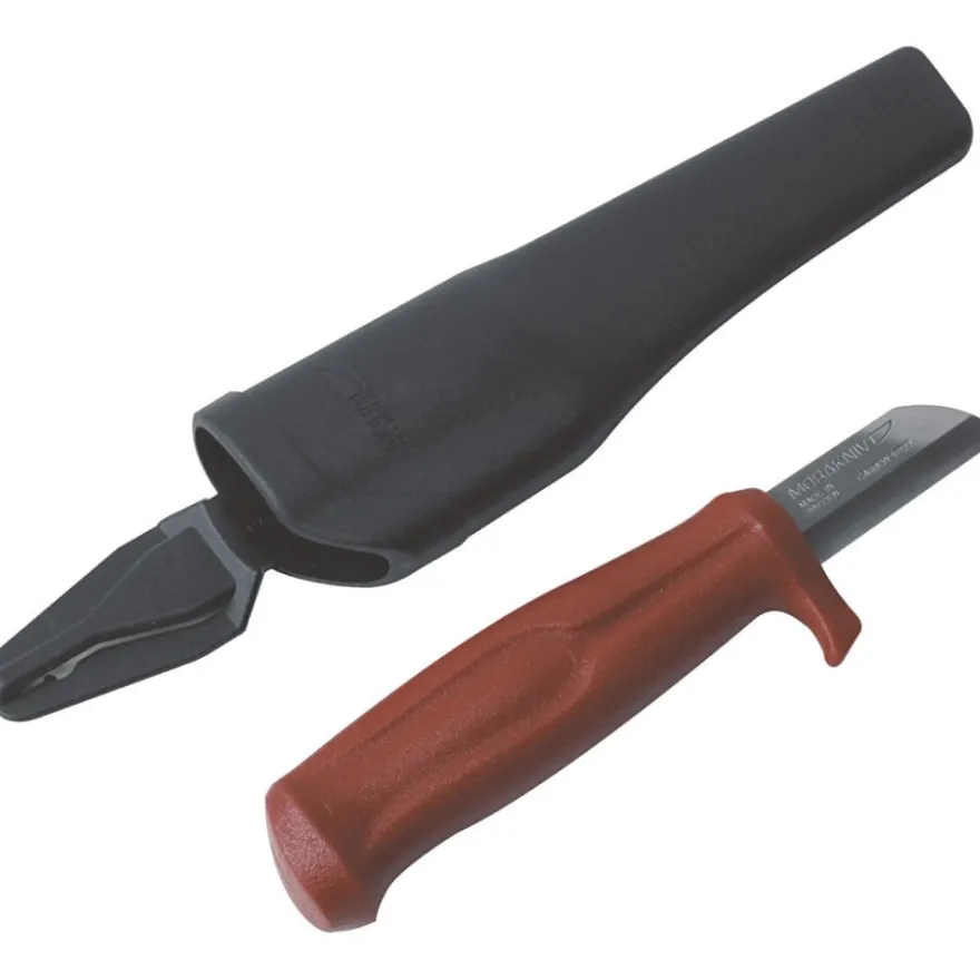 Snidkniv med fingerskydd och kort blad