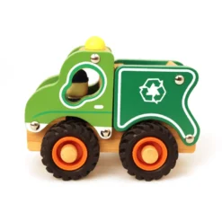 Sopbil med gummihjul – H: 10,5 cm