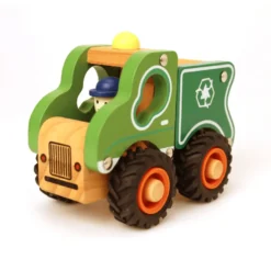 Sopbil med gummihjul – H: 10,5 cm