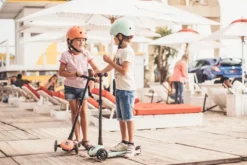 Sparkcykel - Highwaykick 3 med LED, Peach