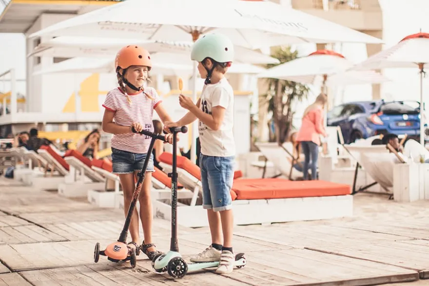 Sparkcykel - Highwaykick 3 med LED, Peach