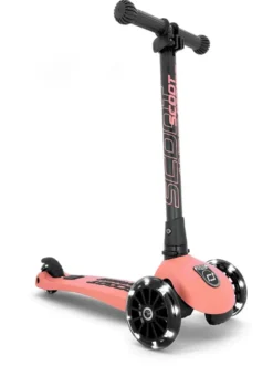 Sparkcykel - Highwaykick 3 med LED, Peach