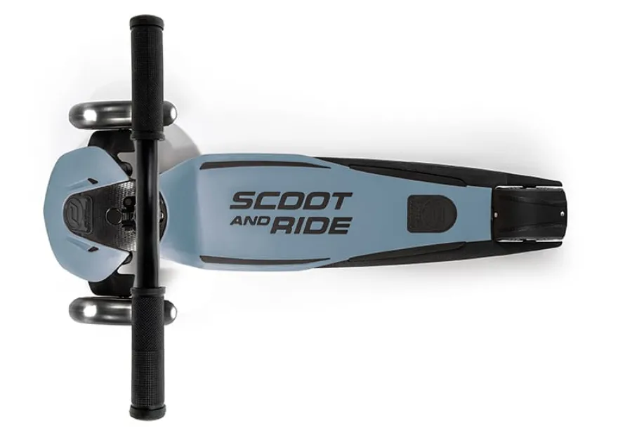 Sparkcykel - Highwaykick 5 med LED, Steel