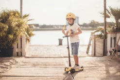 Sparkcykel - Highwaykick 3 med LED, Lemon