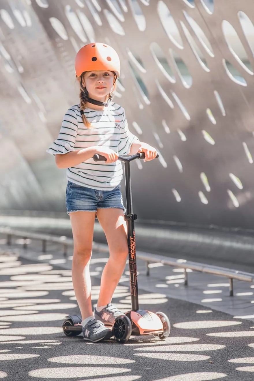 Sparkcykel - Highwaykick 5 med LED, Peach