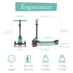 Sparkcykel Scotti GLOW - Mint