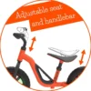 Springcykel Charlie GLOW – Orange (18 mån–4 år)