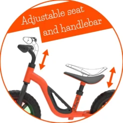 Springcykel Charlie GLOW – Orange (18 mån–4 år)