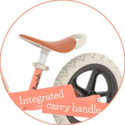 Springcykel Charlie LUX – Korall (2–5 år)