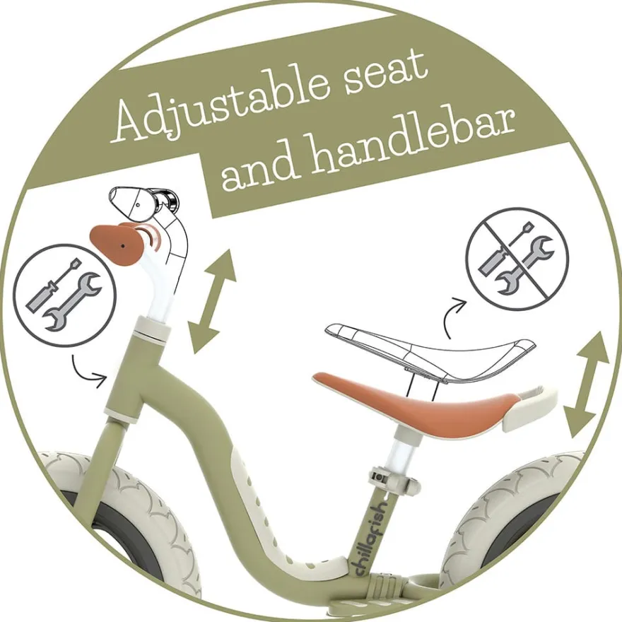 Springcykel Charlie LUX - Oliv (2-5 år)