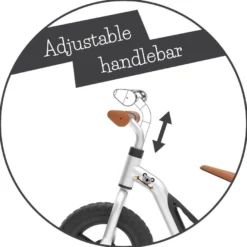 Springcykel Charlie - Silver (18 mån. - 4 år)