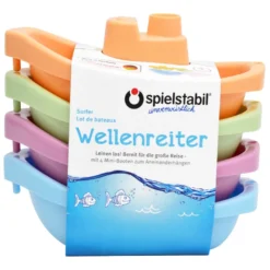 Stapelbåtar – Pastell, 4 st.