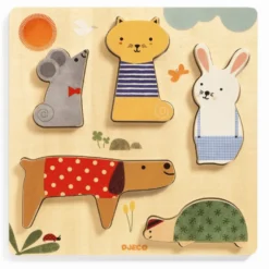 Stapelpussel med 5 bitar – Woodypets