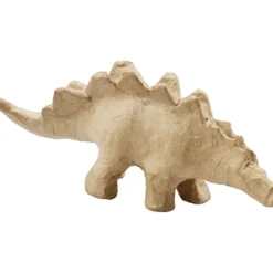 Stegosaurus av papier maché - L: 21,9 cm