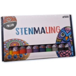 Stenfärg, 10 x 30 ml.