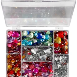 Strass i låda, 300 st.
