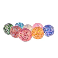 Studsbollar Ø 3,2 cm - Glitter, 7 st.