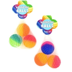 Studsbollar Ø 4 cm - Neon, 3 st.