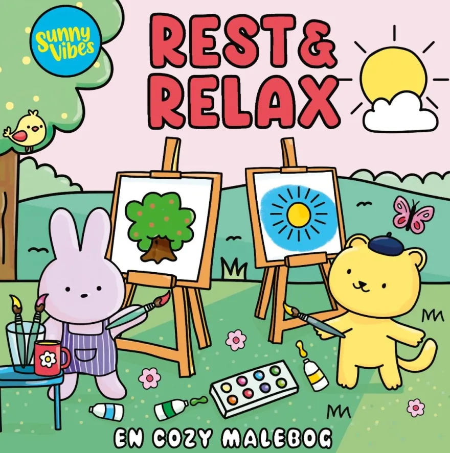 Sunny Vibes målarbok – Rest & Relax