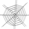 Svart spindelväv Ø150 cm