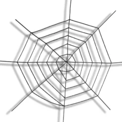 Svart spindelväv Ø150 cm