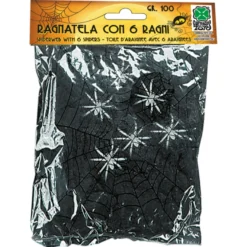 Svart spindelväv m. spindlar, 100 g