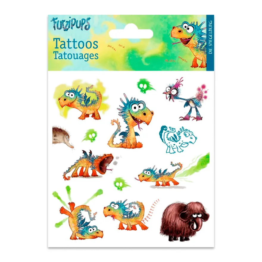 Tatueringar med Furzipups - den fjärtande draken